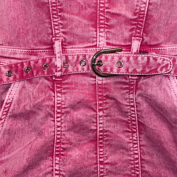 Retrofete Ashlyn Denim Dress in Vintage Pink - Picture 14 of 14